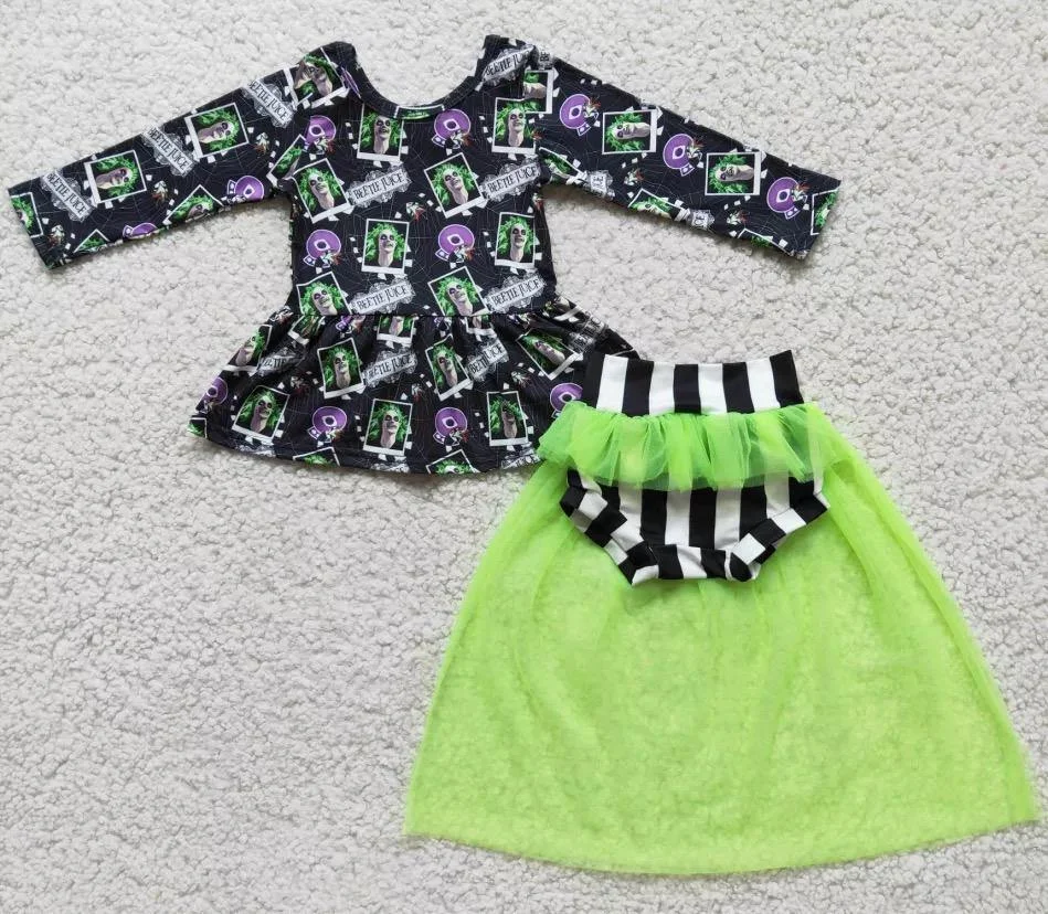 Baby Girls Halloween Bummies Outfit
