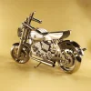 Creative stainless steel motorcycle DIY assembled model kit crafts exquisitely crafted motorcycle model gifts
