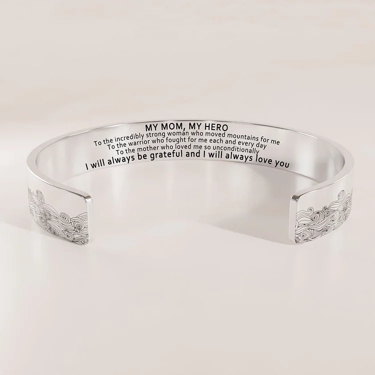 For Mom - My Mom, My Hero Wave Bracelet