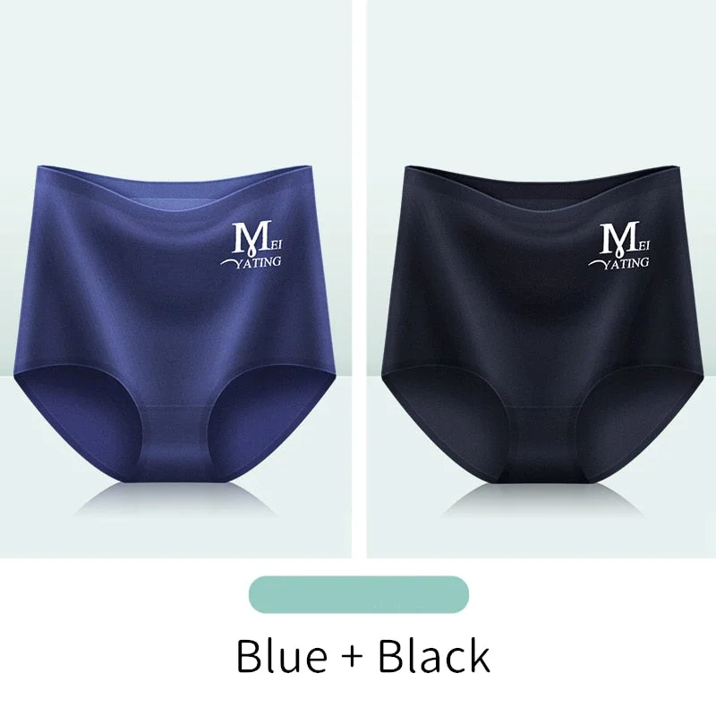 Seamless Panties for Women High Waist Panties Sexy Underwear Girls Briefs Female Breathable Soft Underpants Thin