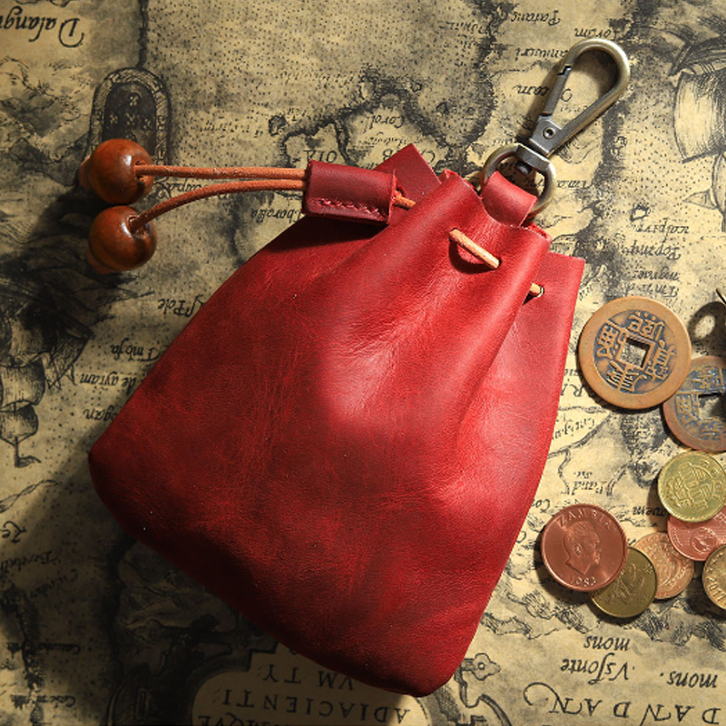 Vintage Handmade Cowhide Simple Multi-Functional Waist Bag