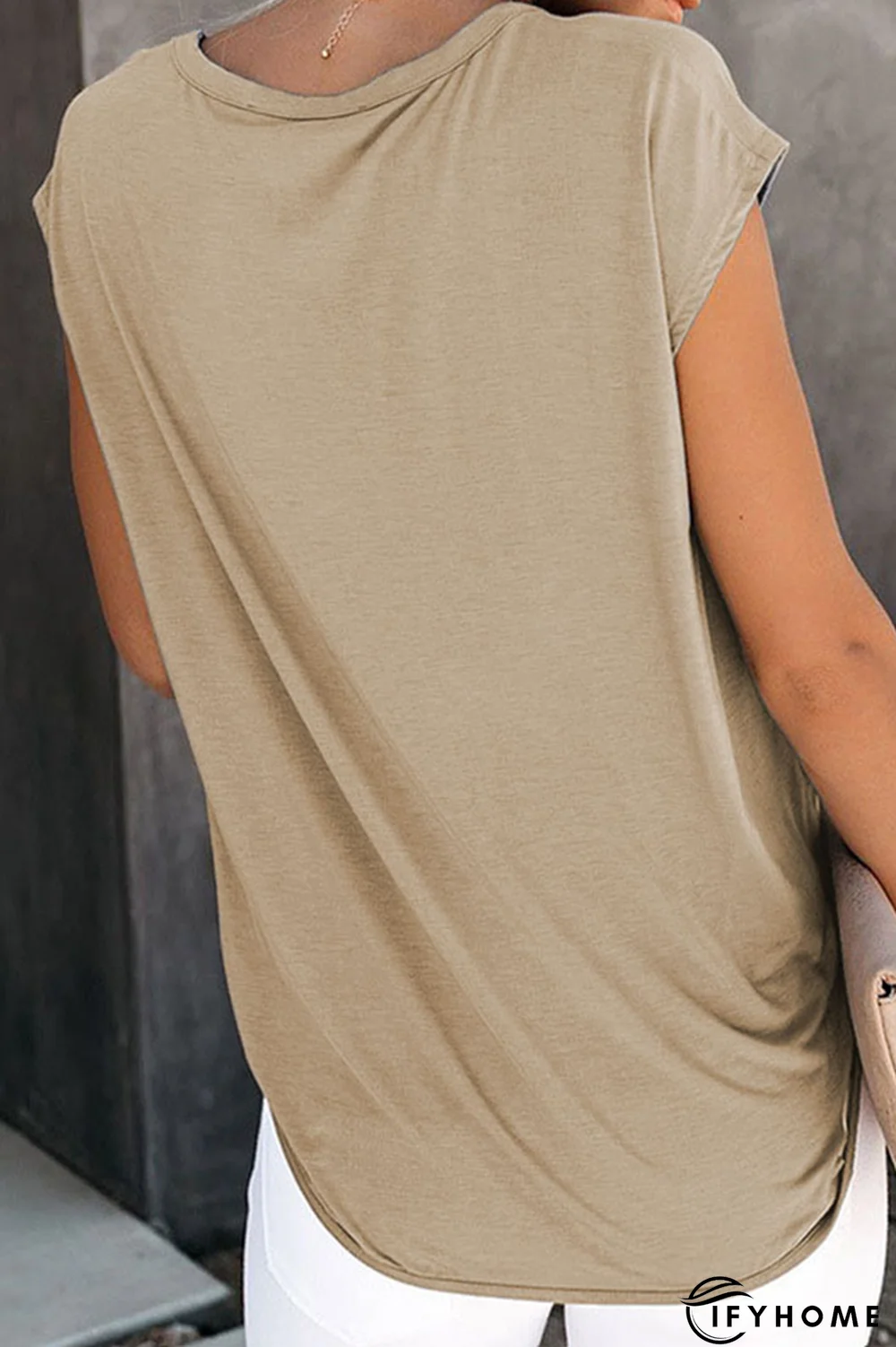 Casual Solid Ripped O Neck T-Shirts(7 Colors) | IFYHOME