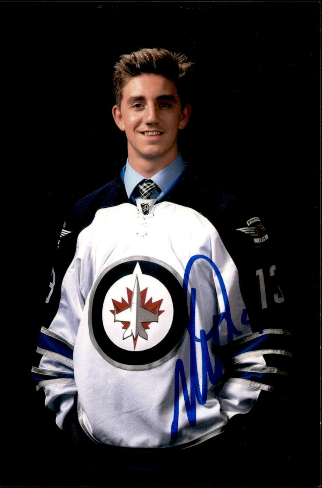 Nic Nicolas Petan SIGNED 4x6 Photo Poster painting WINNIPEG JETS #3