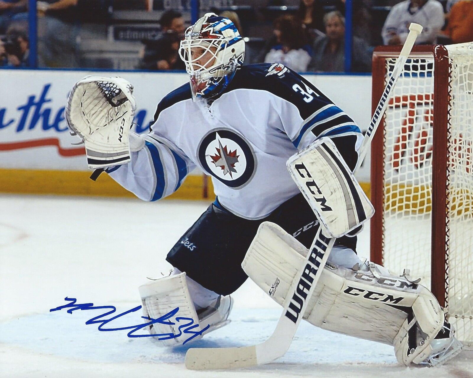 Michael Hutchinson Signed 8x10 Photo Poster painting Winnipeg Jets Autographed COA C