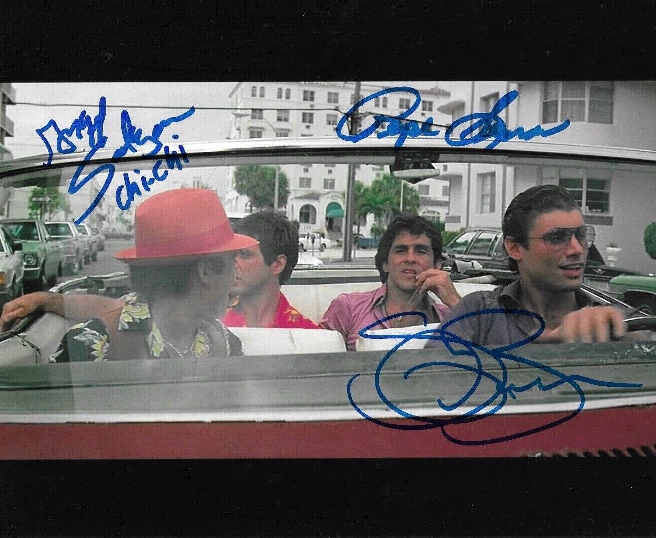 * STEVEN BAUER, PEPE SERNA & ANGEL SALAZAR * signed 8x10 Photo Poster painting * SCARFACE * 9