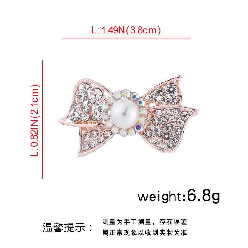 Elegant Glam Pin Heart Shape Flower Bow Knot Alloy Plating Artificial Pearls Women’s Brooches