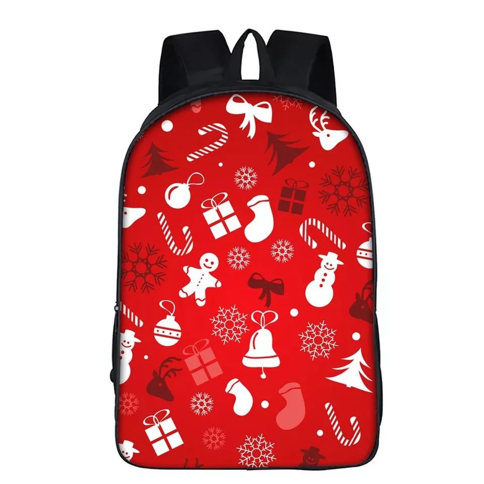 Buzzdaisy Christmas Santa Claus #1 Backpack School Supplies Satchel Casual Book Bag School Bag for Kids Boy Girls Backpack Junior Bag