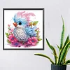 Flauschiger Vogel - speziell geformtes Diamantgemälde - 30*30cm