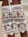 Hollow Crochet Beach Skirt Bottom