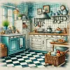 (Multi-Style) Kitchen Restaurant-11CT Stamped Cross Stitch 50*50cm/19.69*19.69in tapestrymarket