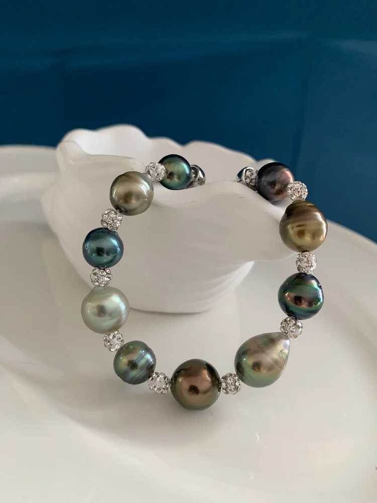 TINA PEARL Sea Tahiti Pearl bracelet, accessory is S925 silver