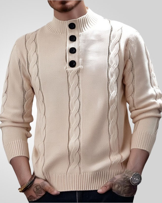 Men's Casual Knitted Pullover Sweater