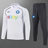 2023-2024 Napoli Half-Pull Training Suit White Football Shirt 1:1 Thai Quality Set perfectftball