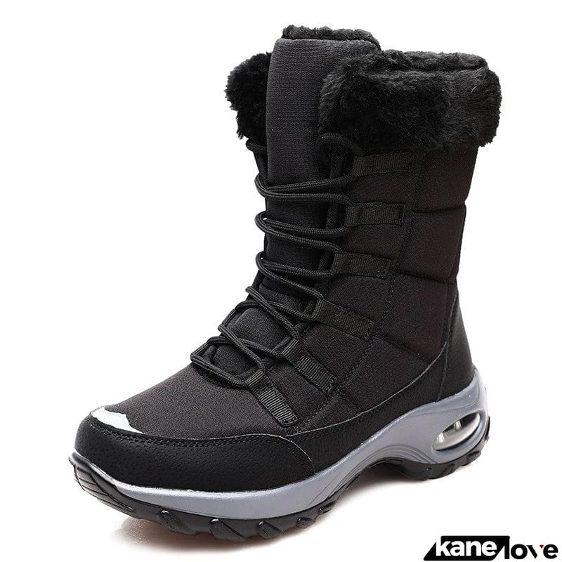 Winter Casual Fashion Thermal Windproof Mid-Calf Snow Boots For Women