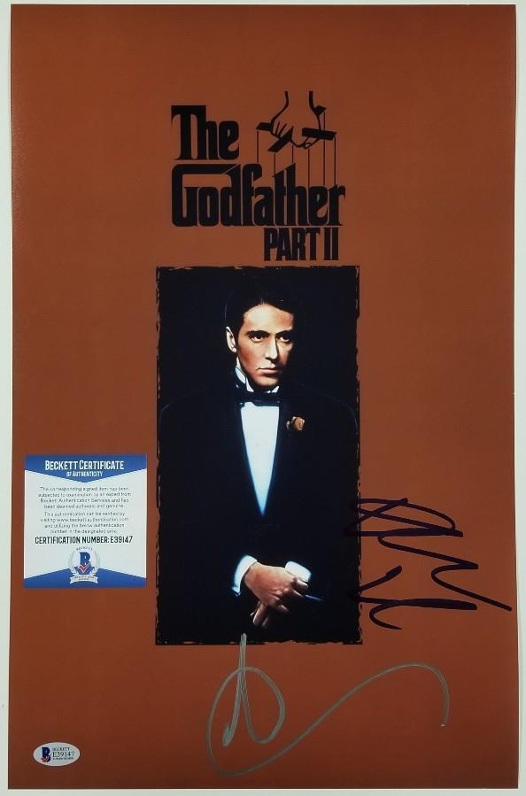 DIANE KEATON & ANDY GARCIA Signed THE GODFATHER 11x17 Photo Poster painting ~ BAS Beckett COA