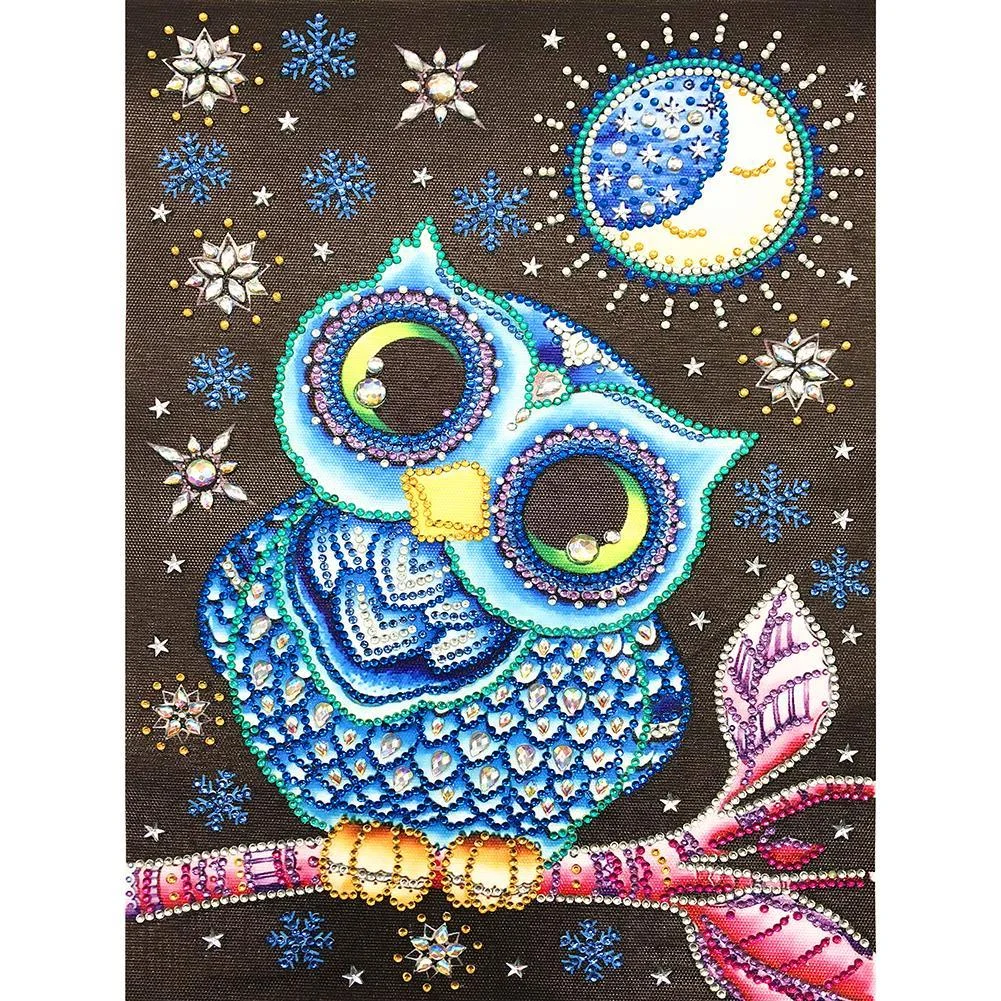 Diamond Painting - Special Shaped Drill - Owl(30*40cm)