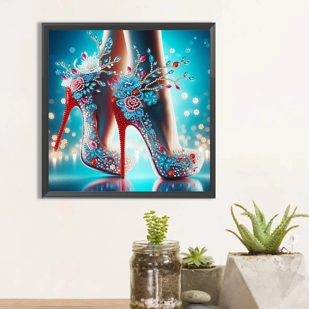 Dream High Heel - Diamond Painting - Partial Special Shaped Drill(Canvas|30*30cm)