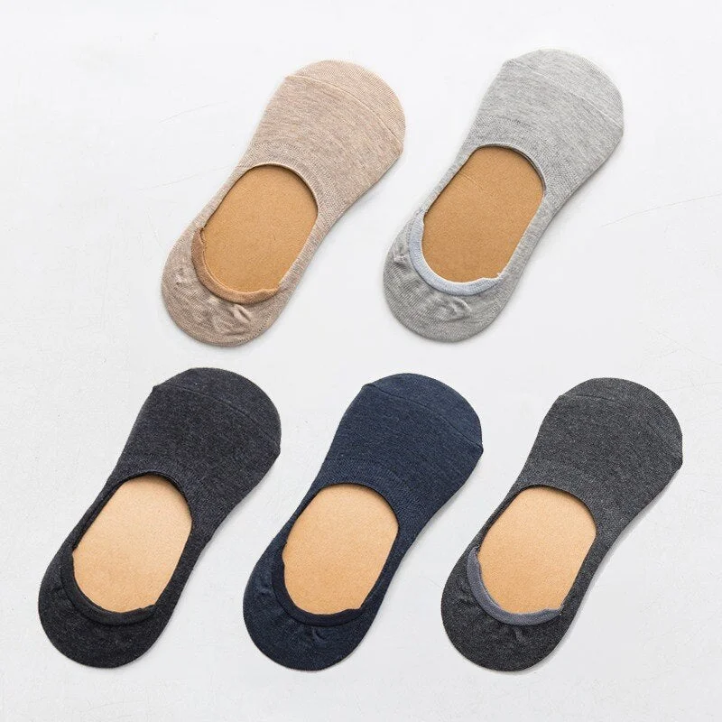 10 pieces = 5 pairs Spring summer women socks Solid color fashion wild shallow mouth invisible boat socks felmen slipper sock
