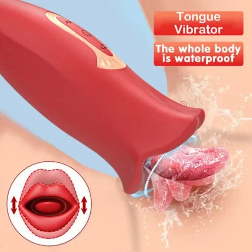 Rose Sucking Vibrator Oral Clit Licking Tongue G Spot Dildo Sex Toys For Women Rose Sucking Vibrator Oral Clit Licking Tongue G Spot Dildo Sex Toys For Women