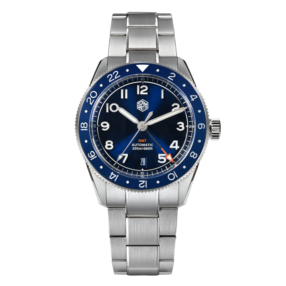 ★EU warehouse★Watchdives x San Martin 38mm NH34 GMT Watch SN0140W San Martin Watch San Martin Watch