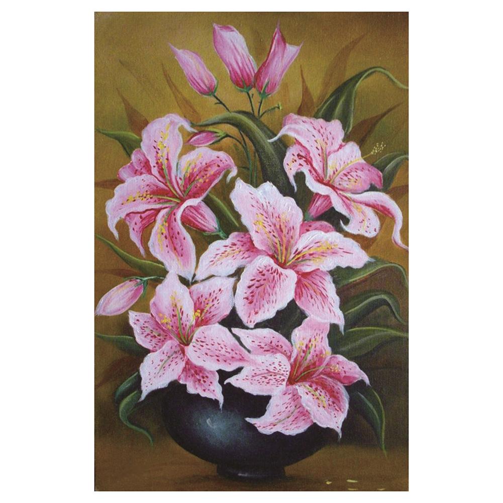 

35*25CM - Flowe - Round Drill Diamond Painting, 501 Original