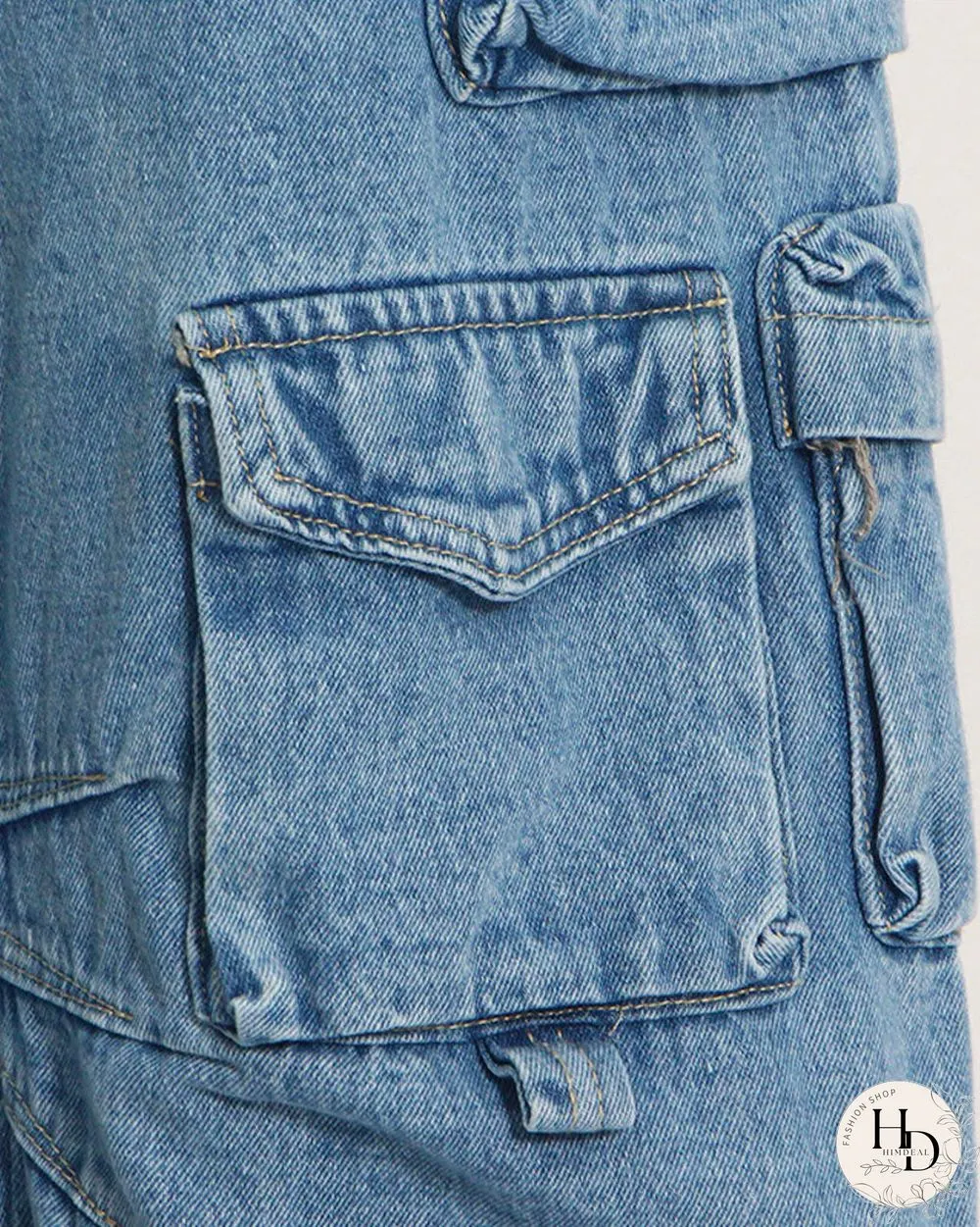 Janet Cargo Denim Jeans