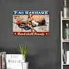 Airplane Girl - Vintage Metal Signs(12*16Inch) - Vehicle