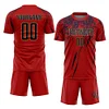Training and Sports Wear Soccer Uniforms New Model Latest Printing Customized Logo & Team Name Soccer Uniform Set