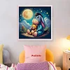(Stamped/Counted) Eeyore Under The Starry Sky-11CT Cross Stitch 40*40cm/15.75*15.75in