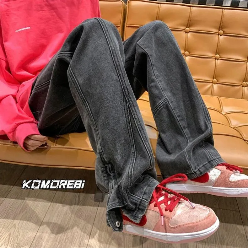 Brownm Leg Baggy Jeans