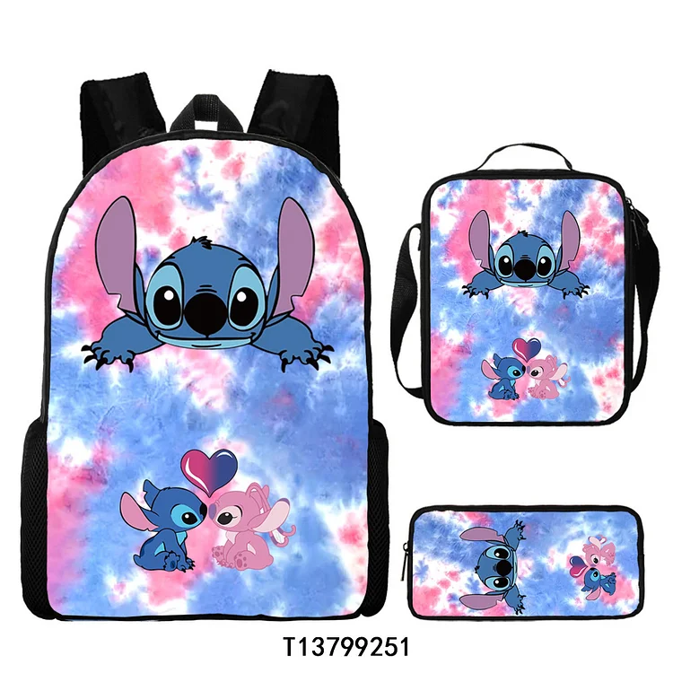 3Pcs Cartoon Backpack Set Lightweight Bookbag for Boys Girls (SetP 3pcs)