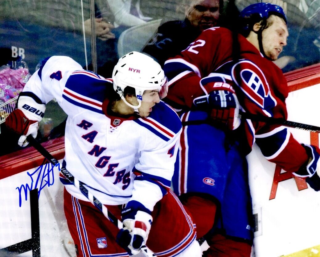 Autographed Michael Del Zotto New york Rangers 8x10 Photo Poster painting w/COA