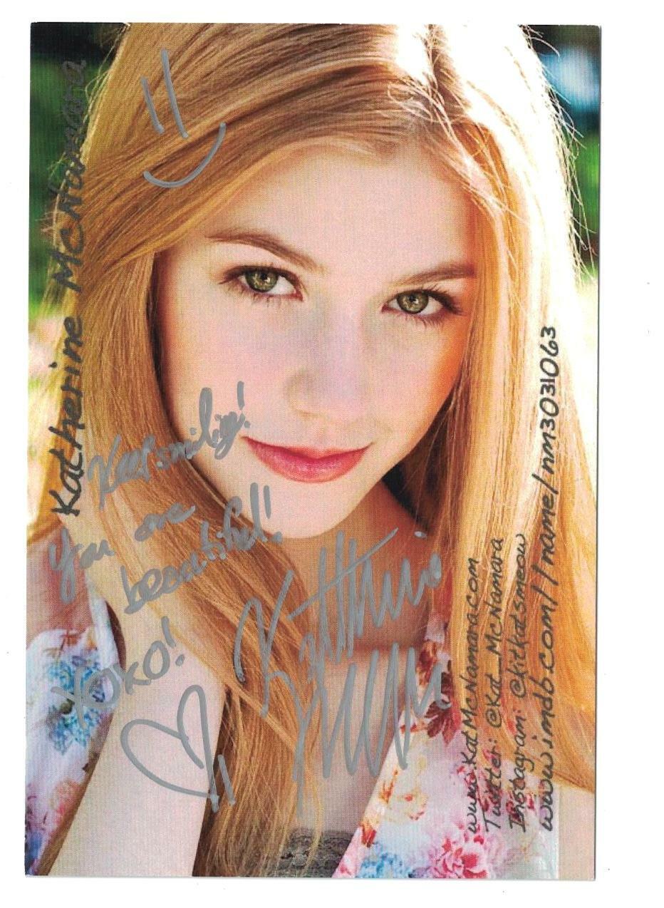 Katherine McNamara Signed Autographed 4 x 6 Photo Poster painting Actress