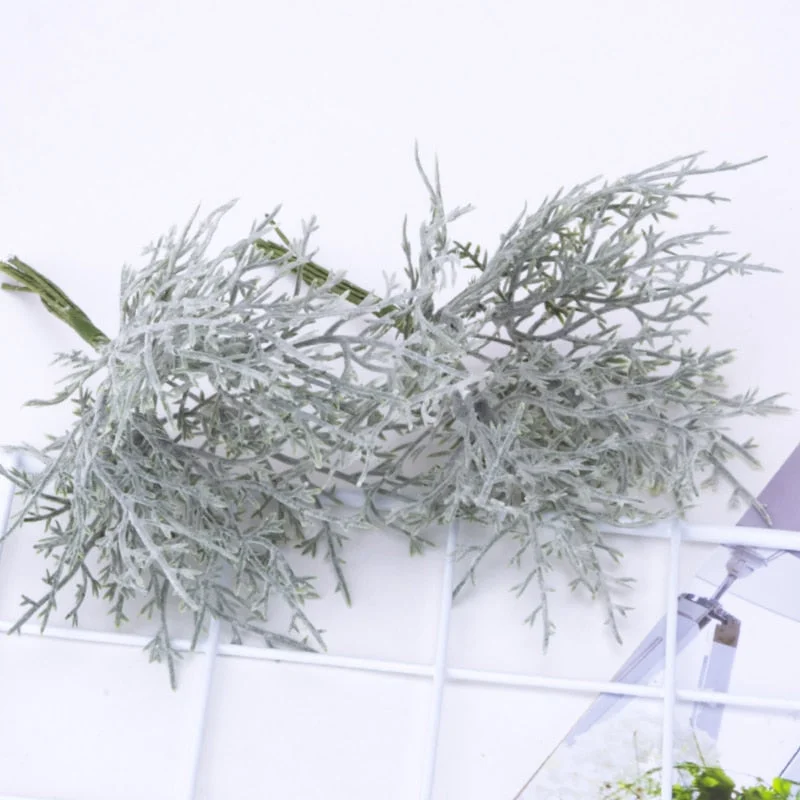 10pcs Mini Artificial Plant Green Acorn leaf Flower For Wedding Home Wreath Decora DIY Scrapbooking Craft Christmas Accessories