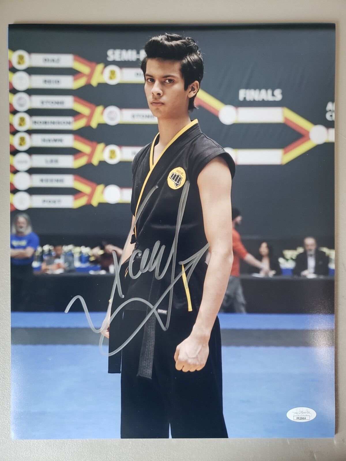 11x14 Autographed by Xolo Maridue?a in Cobra Kai. JSA