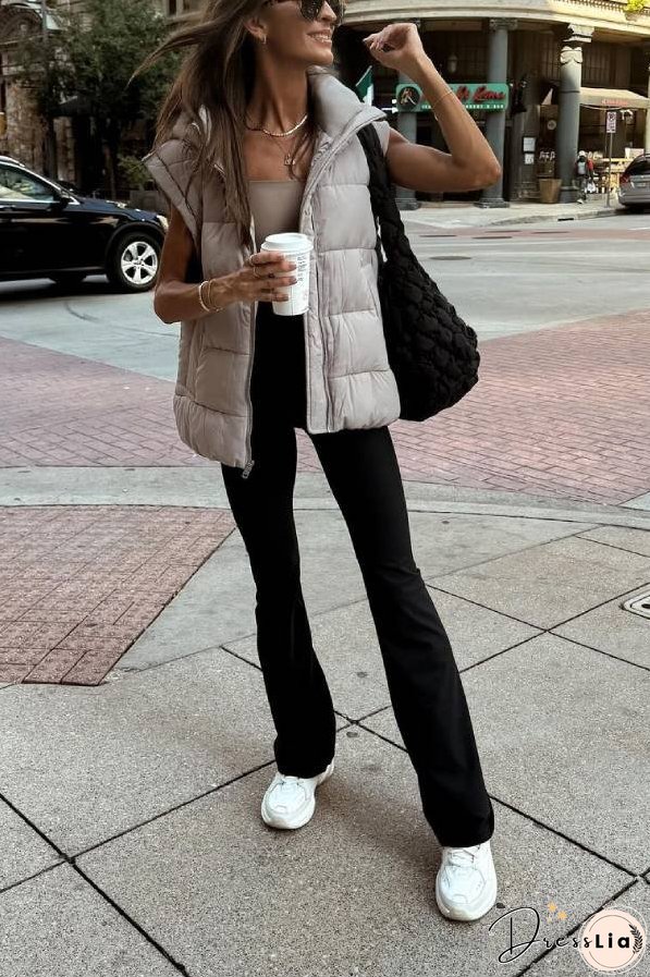 Solid grey casual jacket