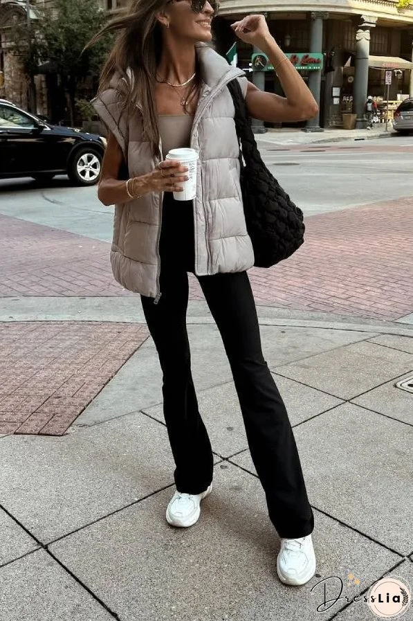 Solid grey casual jacket