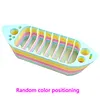 Boat-Shaped Cross Stitch Floss Organizer Tray - 8-Slot Thread Holder & Needle Storage Station for Embroidery Tools tapestrymarket