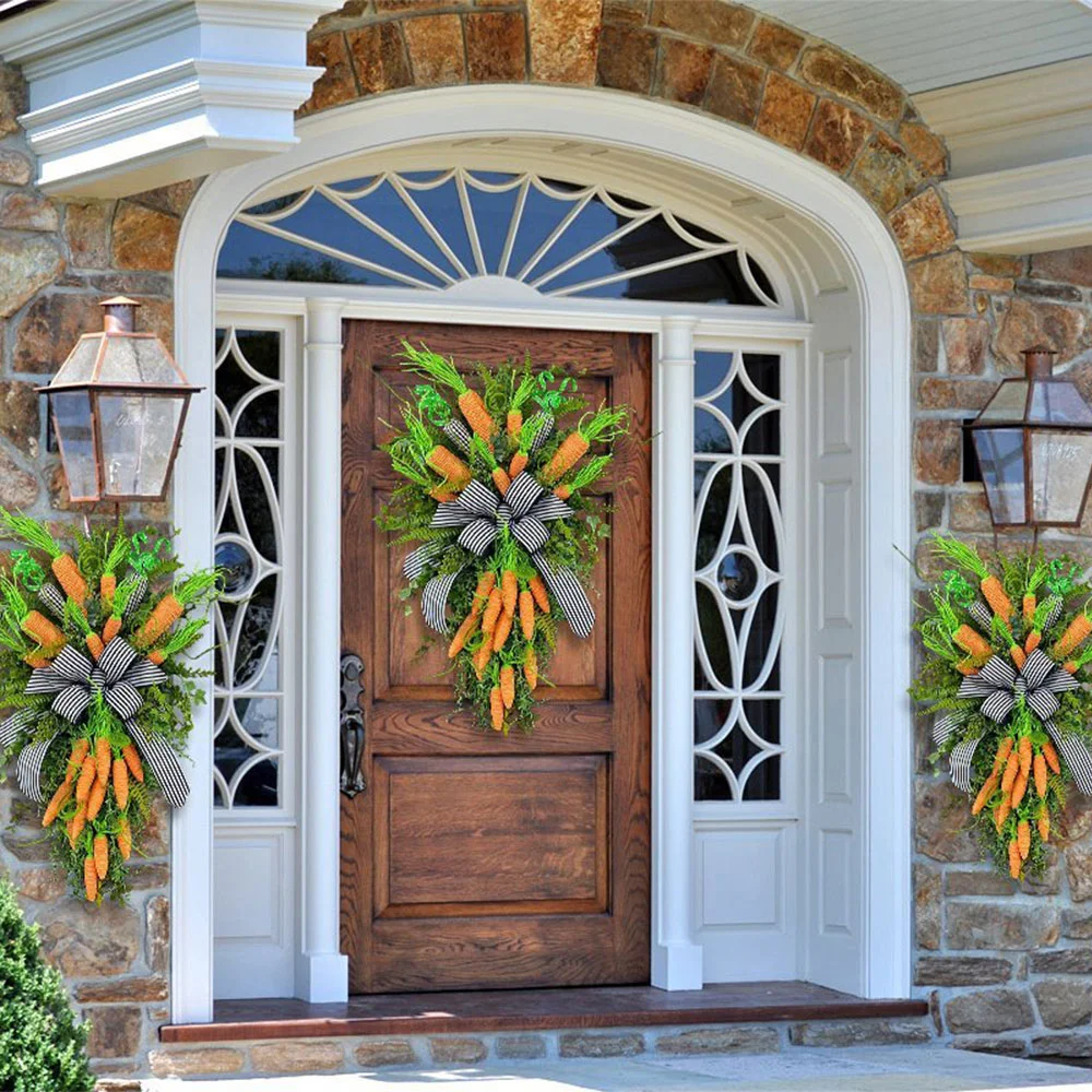 Easter Wreath Carrot Window Decoration Pendant