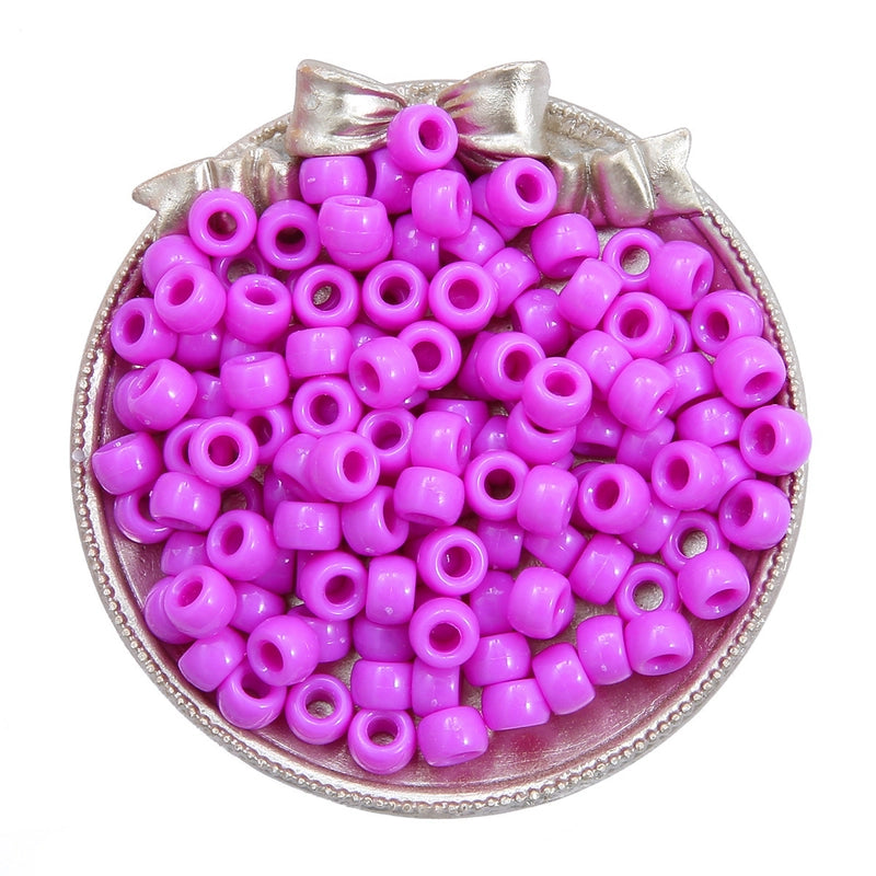 Acrylic Large Hole Barrel Beads 9*6mm Pony Beads Woven Handmade Diy Hand String Jewelry Accessories Beads Loose Beads