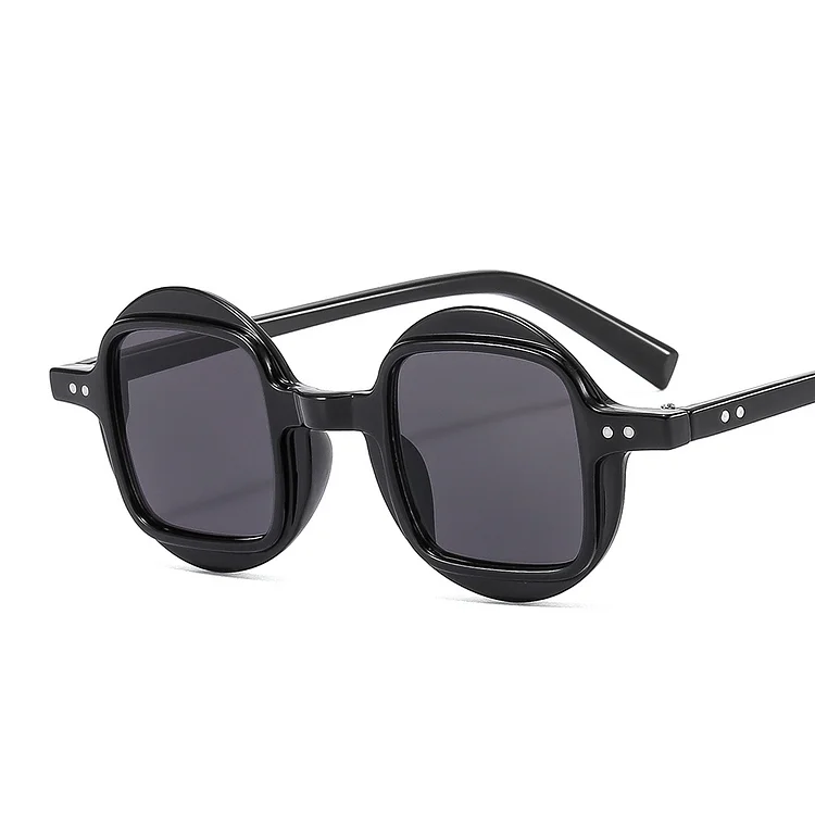 Hip Hop Round Sunglasses For Men Women Small Frame Steampunk Sun Glasses Luxury Designer Vintage Punk Trendy Sport Eyeglasses