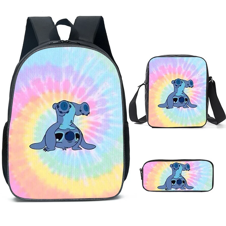 3Pcs Cartoon Backpack Set Lightweight Bookbag for Boys Girls (SetB 3pcs)