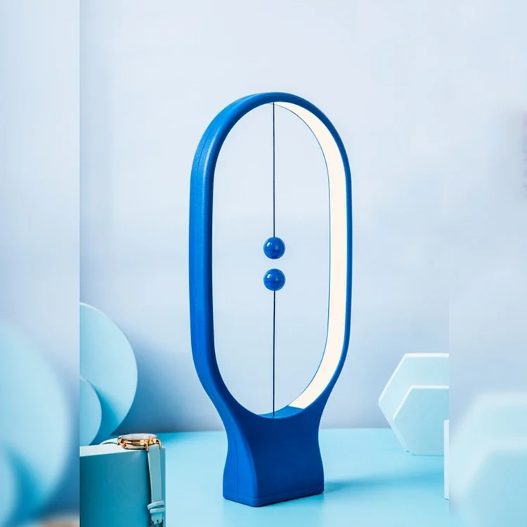 Creative LED Night Light Ellipse Balance Magnetic Table Lamp Gift Minimalist Light Mid-air Switch Bedside Light Home Decoration
