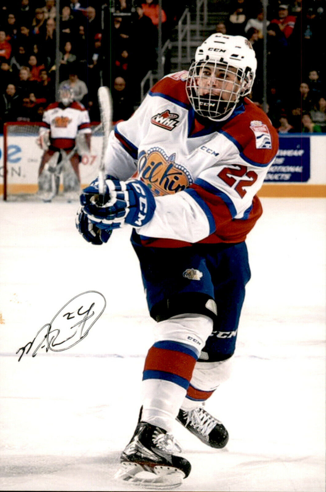 Matthew Robertson SIGNED 4x6 Photo Poster painting EDMONTON OIL KINGS / NEW YORK RANGERS