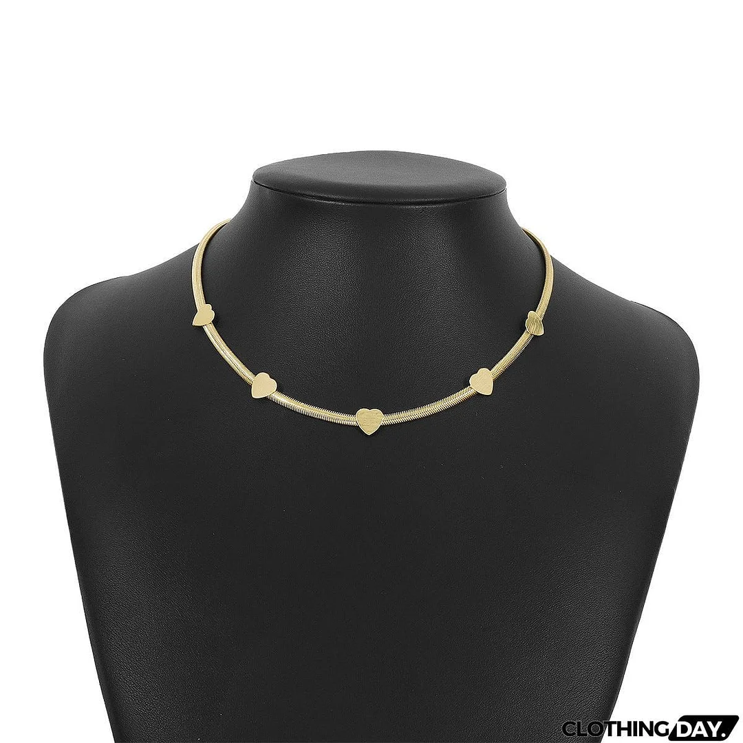Love Simple Metal Necklace