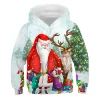 Kid Boy Girl Christmas Hoodies 3D Printed Long Sleeve Hoodies