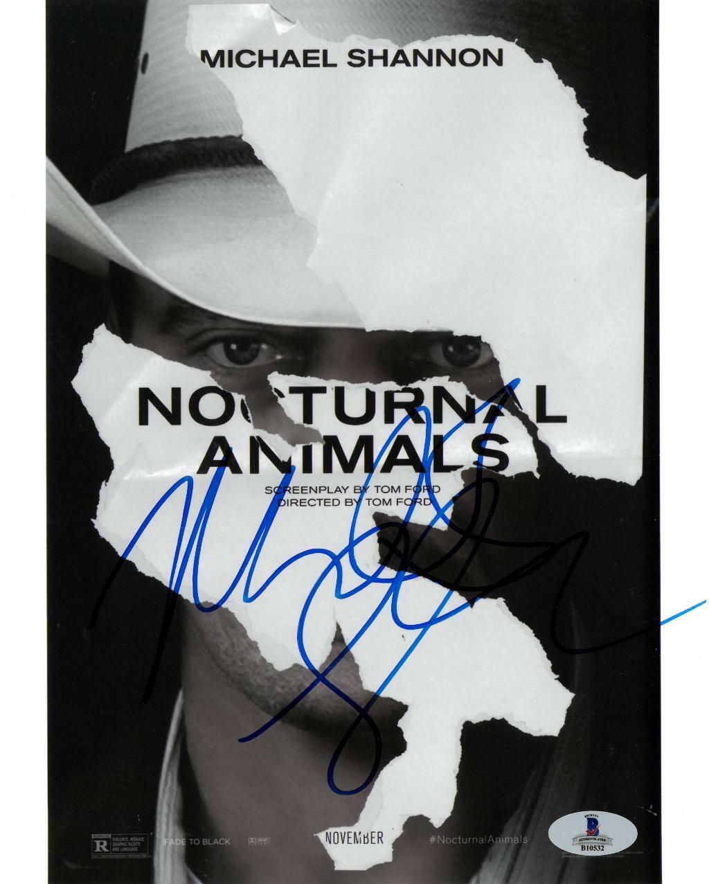 Michael Shannon Signed Nocturnal Animals Autographed 8x10 Photo Poster painting BECKETT #B10532