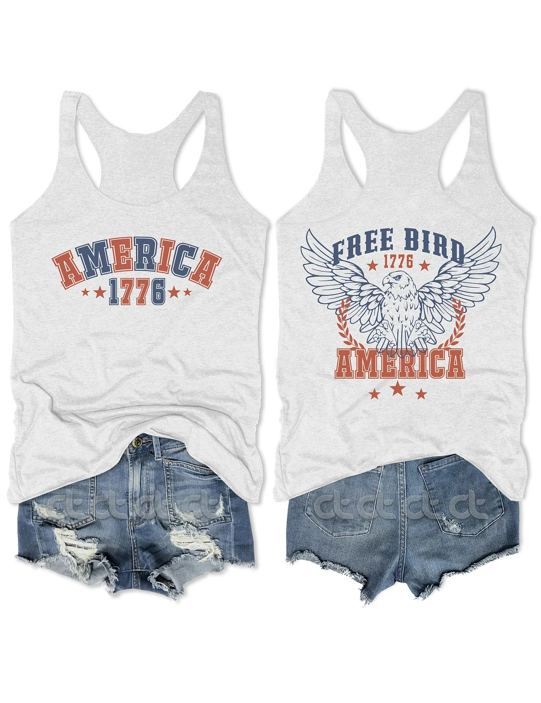Free Bird America 1776 4th Of July Tank
