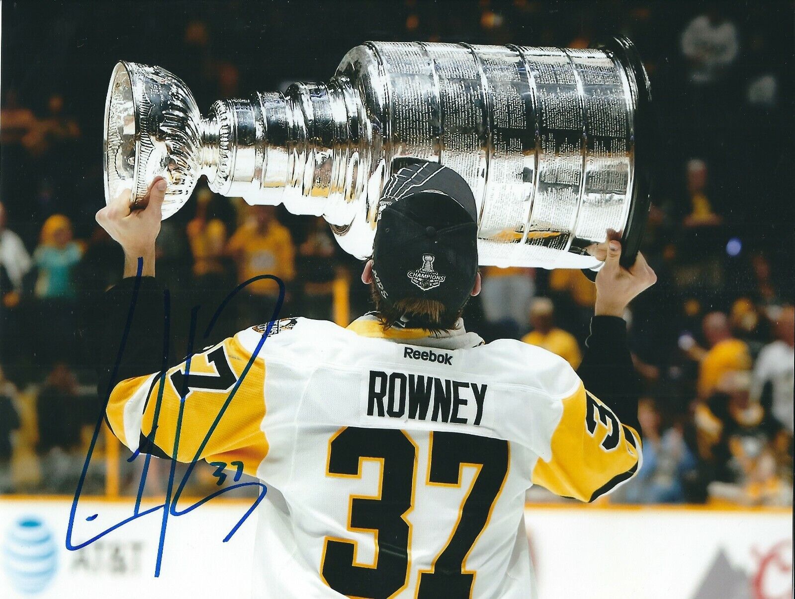 Signed 8x10 CARTER ROWNEY Pittsburgh Penguins Autographed Photo Poster painting - COA