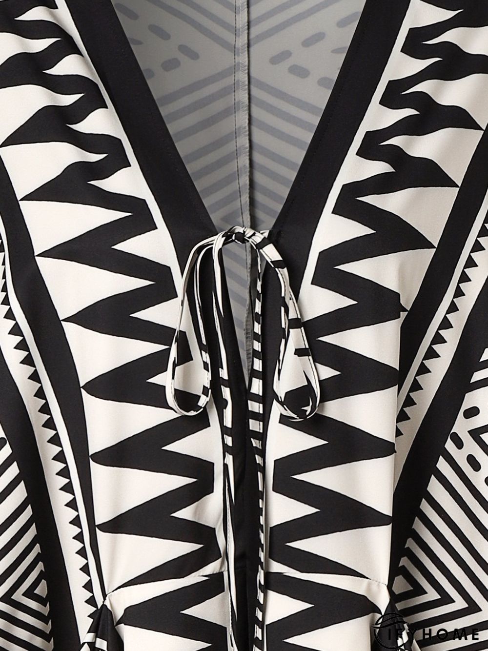 Vacation Long sleeve Elegant Ethnic Batwing Sleeve Dress | IFYHOME